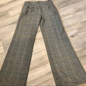 zara high waisted wide leg plaid pants